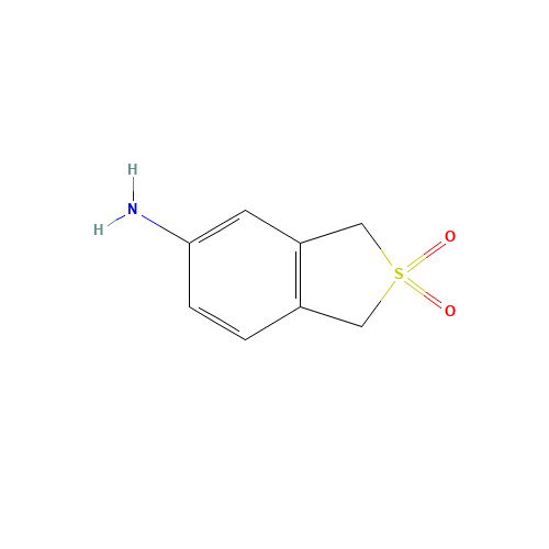 2,2-DIOXO-1,3-DIHYDROBENZO[C]THIOPHENE-5YL AMINE (CAS: 70654-85-2) - Chemical Structure and Molecular Formula 