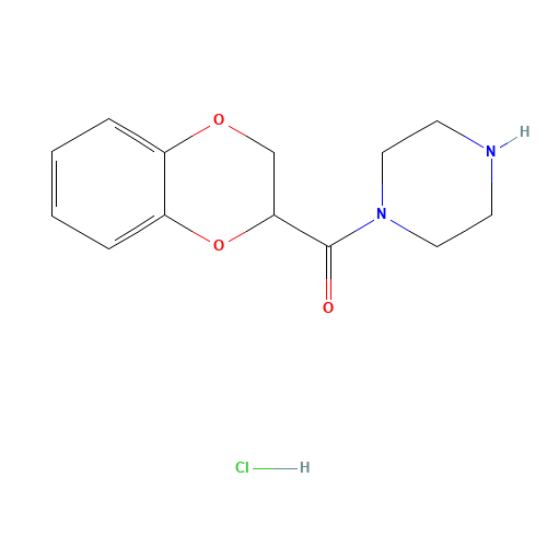 1-(2,3-Dihydro-1,4-benzodioxin-2-ylcarbonyl)piperazine hydrochloride (CAS: 70918-74-0) - Related Chemical Product