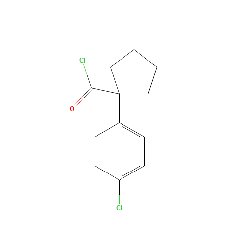 1-(4-CHLOROPHENYL)-1-CYCLOPENTANECARBONYLCHLORIDE (CAS: 71501-44-5) - Related Chemical Product