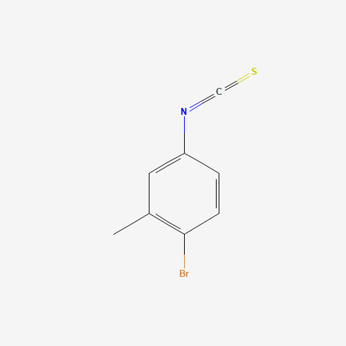 4-BROMO-3-METHYLPHENYL ISOTHIOCYANATE (CAS: 71672-88-3) - Chemical Structure and Molecular Formula 
