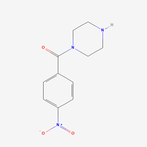 (4-NITRO-PHENYL)-PIPERAZIN-1-YL-METHANONE (CAS: 72141-41-4) - Chemical Structure and Molecular Formula 