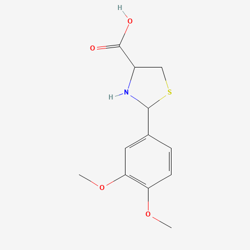 2-(3,4-DIMETHOXYPHENYL)-1,3-THIAZOLIDINE-4-CARBOXYLIC ACID (CAS: 72678-92-3) - Related Chemical Product
