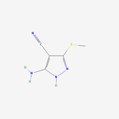 3-AMINO-5-(METHYLTHIO)PYRAZOLE-4-CARBONITRILE (CAS: 72760-85-1) - Related Chemical Product
