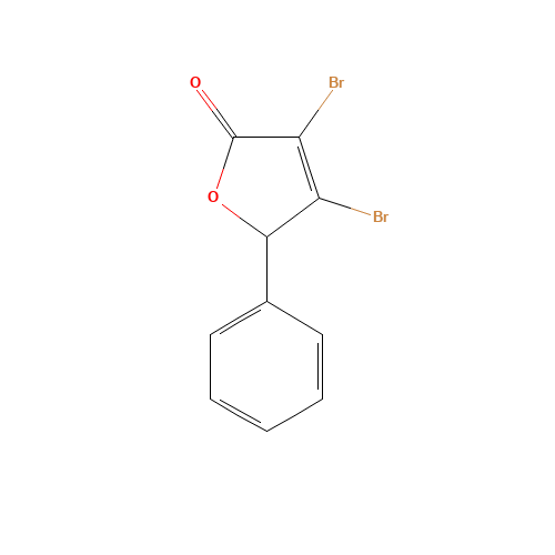 3,4-DIBROMO-5-PHENYL-2(5H)-FURANONE (CAS: 72857-86-4) - Related Chemical Product