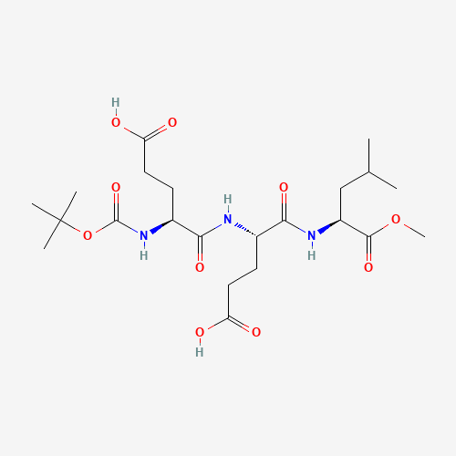BOC-GLU-GLU-LEU-OME (CAS: 72903-33-4) - Chemical Structure and Molecular Formula 