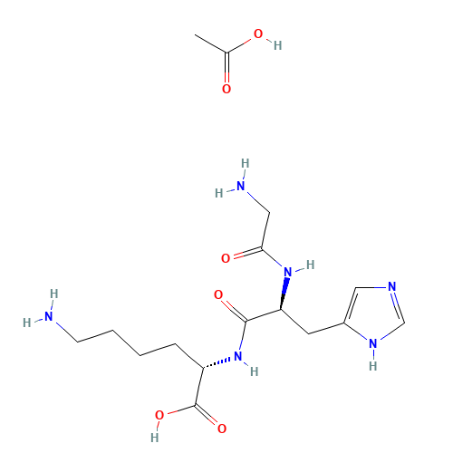 GLY-HIS-LYS ACETATE SALT (CAS: 72957-37-0) - Related Chemical Product