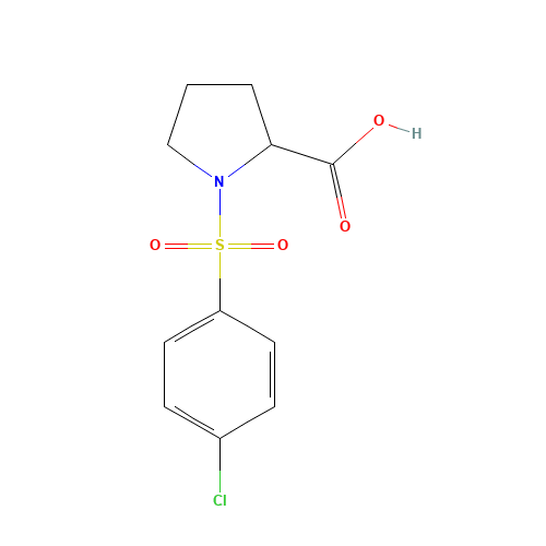 1-(4-CHLORO-BENZENESULFONYL)-PYRROLIDINE-2-CARBOXYLIC ACID (CAS: 73096-27-2) - Related Chemical Product
