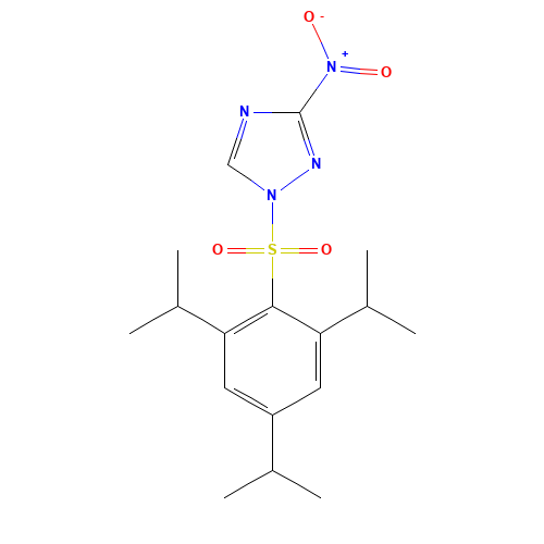 1-(2,4,6-TRIISOPROPYLBENZENESULFONYL)-3-NITRO-1H-1,2,4-TRIAZOLE (CAS: 73118-37-3) - Related Chemical Product
