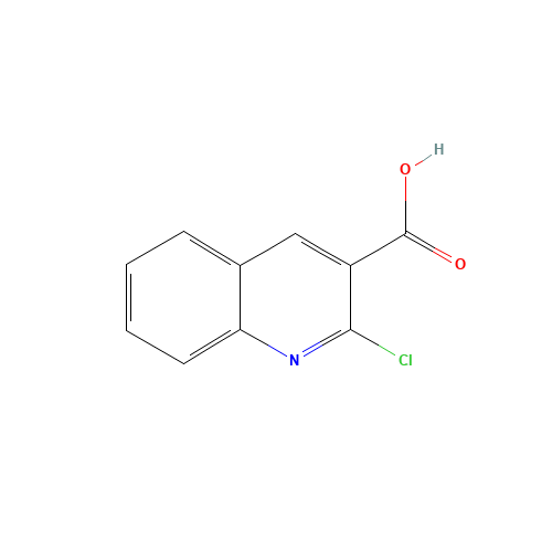 2-CHLORO-3-QUINOLINECARBOXYLIC ACID (CAS: 73776-25-7) - Chemical Structure and Molecular Formula 