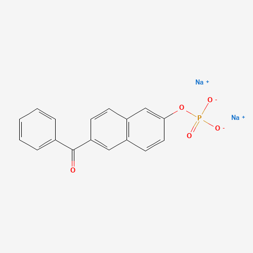 6-BENZOYL-2-NAPHTHYL PHOSPHATE DISODIUM SALT (CAS: 74144-43-7) - Chemical Structure and Molecular Formula 