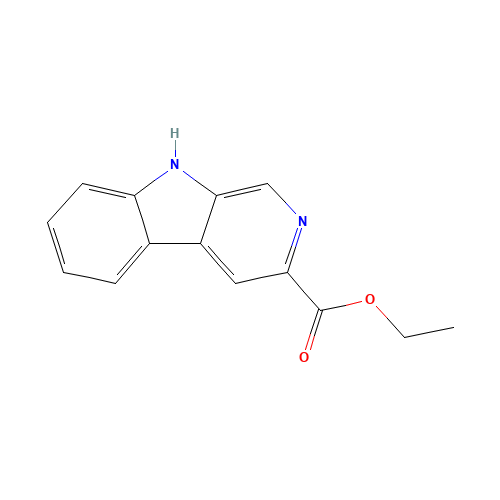 ETHYL BETA-CARBOLINE-3-CARBOXYLATE (CAS: 74214-62-3) - Chemical Structure and Molecular Formula 