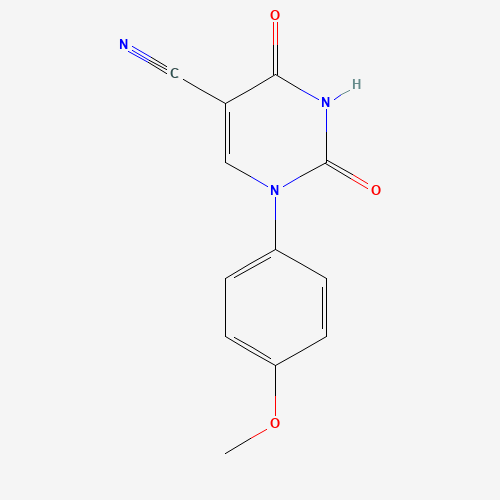 1-(4-METHOXYPHENYL)-2,4-DIOXO-1,2,3,4-TETRAHYDRO-5-PYRIMIDINECARBONITRILE (CAS: 75837-81-9) - Related Chemical Product