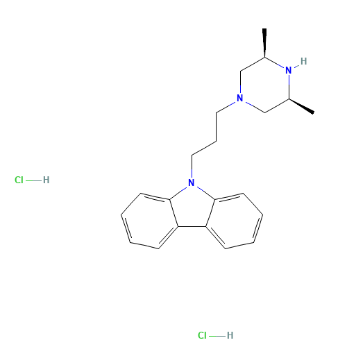 9-[3-(CIS-3,5-DIMETHYL-1-PIPERAZINYL)PROPYL]-9H-CARBAZOLE DIHYDROCHLORIDE (CAS: 75859-03-9) - Related Chemical Product
