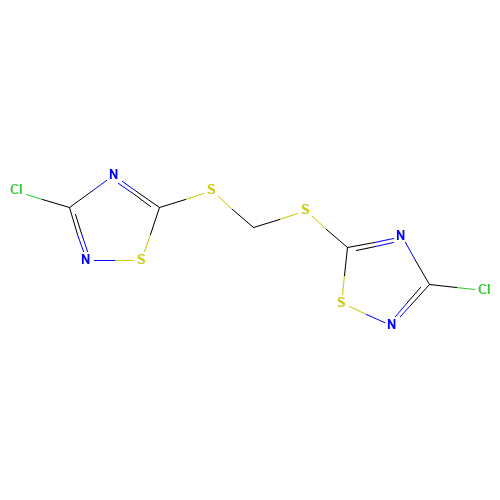 BIS(3-CHLORO-1,2,4-THIADIAZOL-5-YLTHIO)METHANE (CAS: 76838-02-3) - Related Chemical Product
