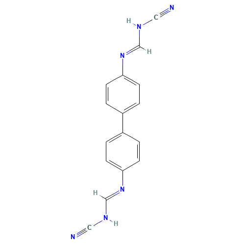 BIPHENYL-4,4'-BIS(N'-CYANO-N-METHYLFORMAMIDINE) (CAS: 77021-80-8) - Related Chemical Product