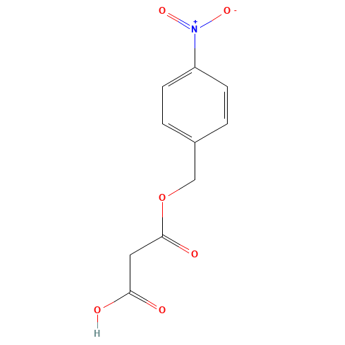 4-Nitrobenzyl hydrogen malonate (CAS: 77359-11-6) - Chemical Structure and Molecular Formula 