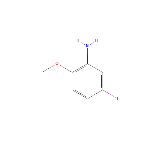5-IODO-2-METHOXYANILINE (CAS: 77770-09-3) - Chemical Structure and Molecular Formula 