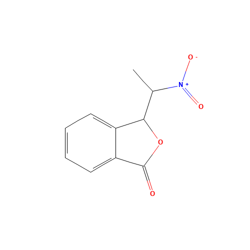 3-(1-NITROETHYL)-2-BENZOFURAN-1(3H)-ONE (CAS: 79017-08-6) - Chemical Structure and Molecular Formula 