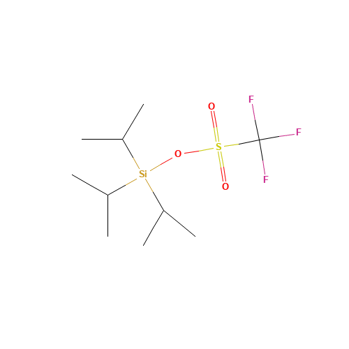 TRIISOPROPYLSILYL TRIFLUOROMETHANESULFONATE (CAS: 80522-42-5) - Chemical Structure and Molecular Formula 