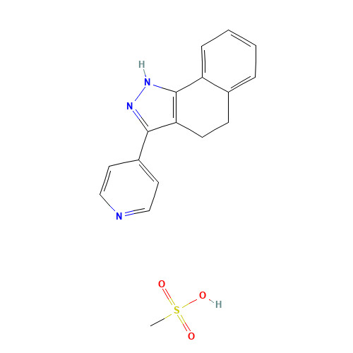 4 5-DIHYDRO-3-(4-PYRIDINYL)-2H-BENZ(G)-INDAZOLE METHANESULFONATE (CAS: 80997-85-9) - Related Chemical Product