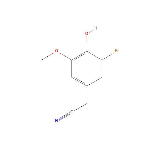 3-BROMO-4-HYDROXY-5-METHOXYPHENYLACETONITRILE (CAS: 81038-44-0) - Related Chemical Product
