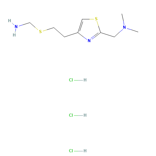 2-(DIMETHYLAMINOMETHYL)-4-(2-AMINOMETHYLTHIOMETHYL)THIAZOLE TRIHYDROCHLORIDE (CAS: 82586-74-1) - Related Chemical Product