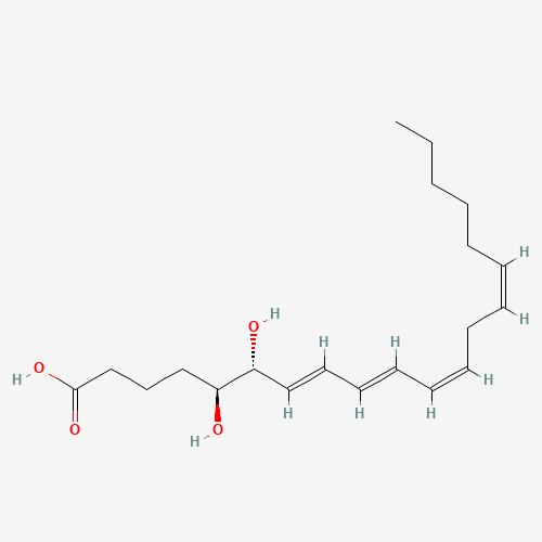 (5S,6S)-DIHYDROXY-(7E,9E,11Z,14Z)-EICOSATETRAENOIC ACID (CAS: 82948-88-7) - Related Chemical Product