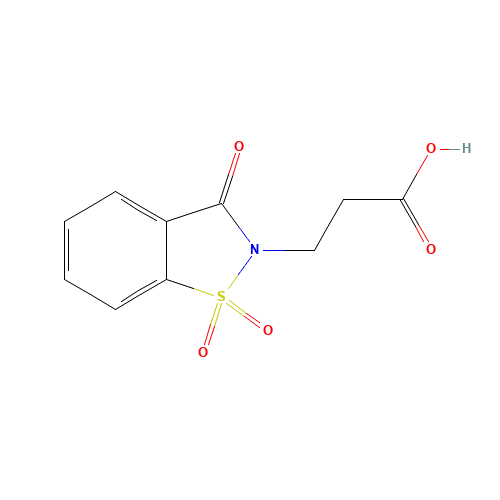 3-(1,1,3-TRIOXO-1,3-DIHYDRO-1LAMBDA6-BENZO[D]ISOTHIAZOL-2-YL)-PROPIONIC ACID (CAS: 83747-21-1) - Related Chemical Product