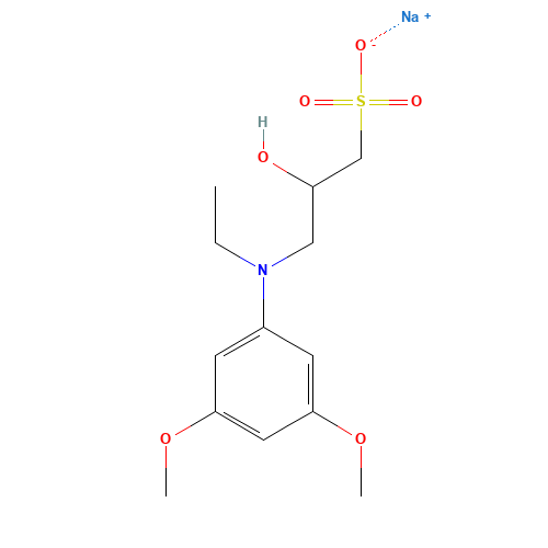 N-Ethyl-N-(2-hydroxy-3-sulfopropyl)-3,5-dimethoxyaniline sodium salt (CAS: 83777-30-4) - Related Chemical Product