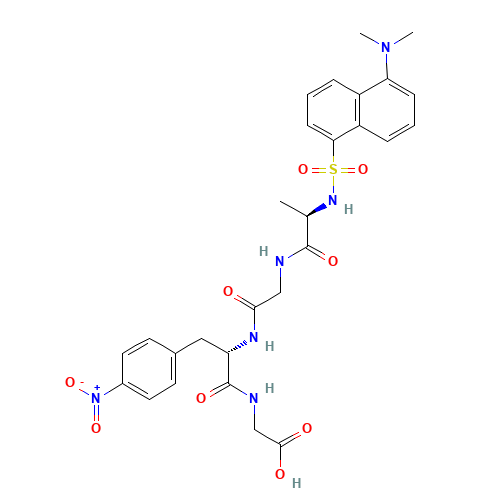 N-DANSYL-D-ALA-GLY-4-NITRO-PHE-GLY (CAS: 83960-27-4) - Related Chemical Product