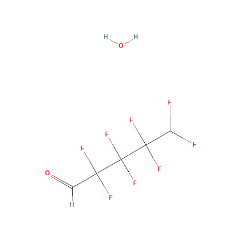 1H,5H-OCTAFLUOROPENTANAL HYDRATE (CAS: 84336-22-1) - Chemical Structure and Molecular Formula 
