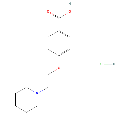 4-[2-(1-Pipiridine)ethoxybenzoic acid hydrochloride (CAS: 84449-80-9) - Related Chemical Product