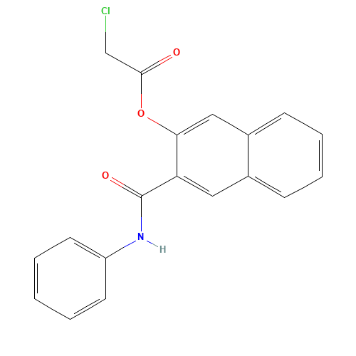 3-CHLOROACETOXY-2-NAPHTHOIC ACID ANILIDE (CAS: 84522-14-5) - Related Chemical Product