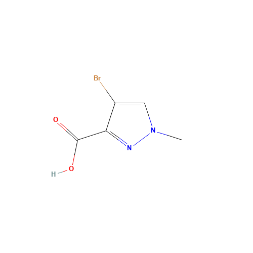 4-BROMO-1-METHYL-1H-PYRAZOLE-3-CARBOXYLIC ACID (CAS: 84547-86-4) - Chemical Structure and Molecular Formula 