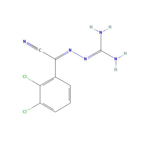 2-(2,3-Dichlorophenyl)-2-guanidinyliminoacetonitrile (CAS: 84689-20-3) - Related Chemical Product