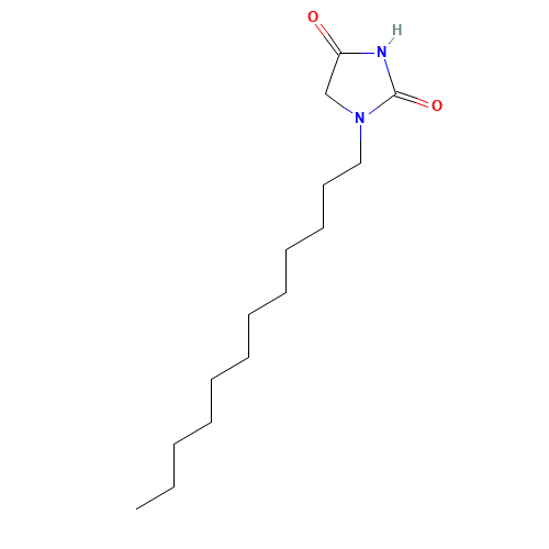 1-N-DODECYLHYDANTOIN (CAS: 85391-28-2) - Chemical Structure and Molecular Formula 