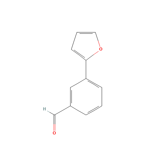 3-(2-FURYL)BENZALDEHYDE (CAS: 85553-52-2) - Chemical Structure and Molecular Formula 