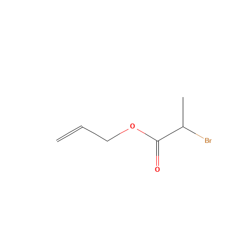 ALLYL 2-BROMOPROPIONATE (CAS: 87129-38-2) - Chemical Structure and Molecular Formula 