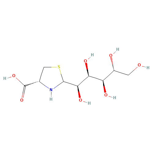 2-(D-GLUCO-PENTYLHYDROXYPENTYL)-4(R)-1,3-THIAZOLIDINE-4-CARBOXYLIC ACID (CAS: 88271-29-8) - Related Chemical Product