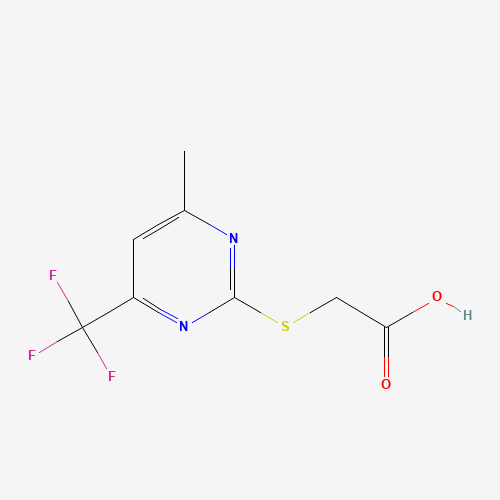 (4-METHYL-6-TRIFLUOROMETHYL-PYRIMIDIN-2-YLSULFANYL)-ACETIC ACID (CAS: 88768-46-1) - Related Chemical Product