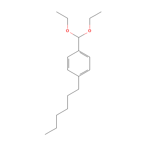 4-N-HEXYL-BENZALDEHYDE DIETHYL ACETAL (CAS: 89511-01-3) - Related Chemical Product