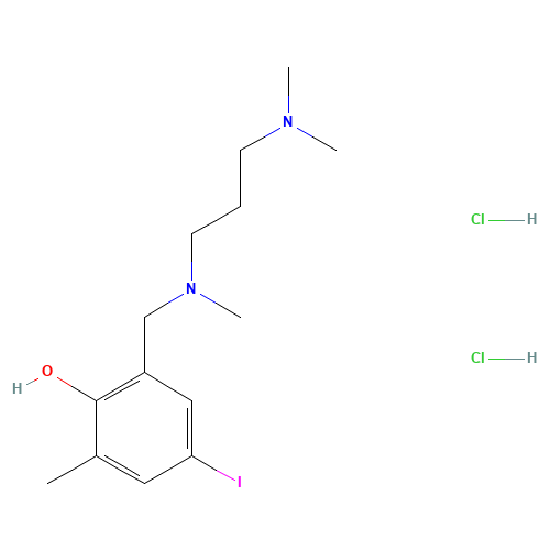 N,N,N'-TRIMETHYL-N'-(2-HYDROXY-3-METHYL-5-IODO-BENZYL)-1,3-PROPANEDIAMINE DIHYDROCHLORIDE (CAS: 89815-43-0) - Related Chemical Product