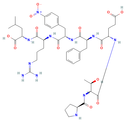 H-PRO-THR-GLU-PHE-P-NITRO-PHE-ARG-LEU-OH (CAS: 90331-82-1) - Related Chemical Product