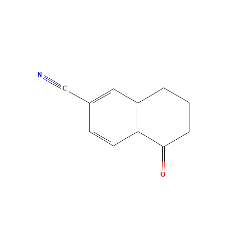 6-CYANO-1-TETRALONE (CAS: 90401-84-6) - Chemical Structure and Molecular Formula 