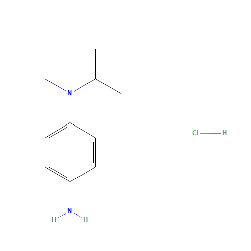 4-AMINO-N-ETHYL-N-ISOPROPYLANILINE HYDROCHLORIDE (CAS: 91215-79-1) - Chemical Structure and Molecular Formula 