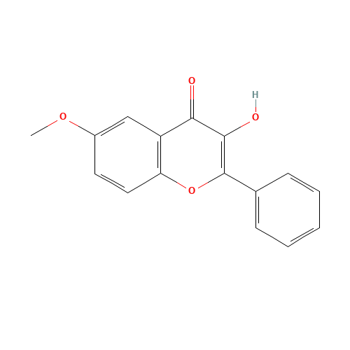 6-METHOXYFLAVONOL (CAS: 93176-00-2) - Chemical Structure and Molecular Formula 