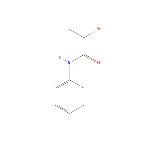 2-BROMO-N-PHENYLPROPIONAMIDE (CAS: 94347-34-9) - Chemical Structure and Molecular Formula 