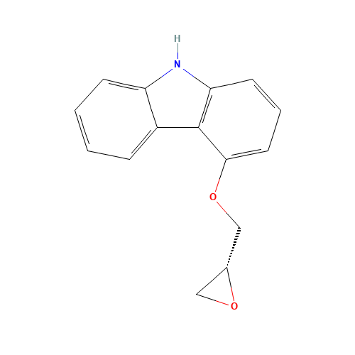 (R)-(-)-4-(2,3-EPOXYPROPOXY)CARBAZOLE (CAS: 95093-96-2) - Chemical Structure and Molecular Formula 
