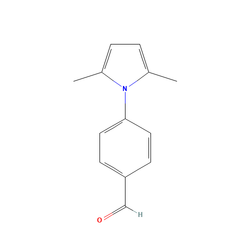 4-(2,5-DIMETHYL-1H-PYRROL-1-YL)BENZALDEHYDE (CAS: 95337-70-5) - Chemical Structure and Molecular Formula 