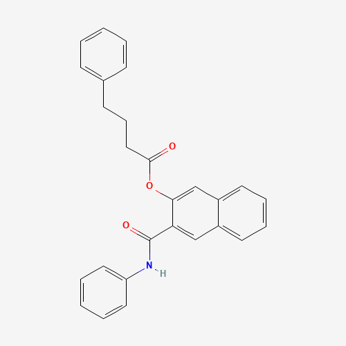 BENZOSALICYLANILIDE GAMMA-PHENYLBUTYRATE (CAS: 96179-45-2) - Chemical Structure and Molecular Formula 